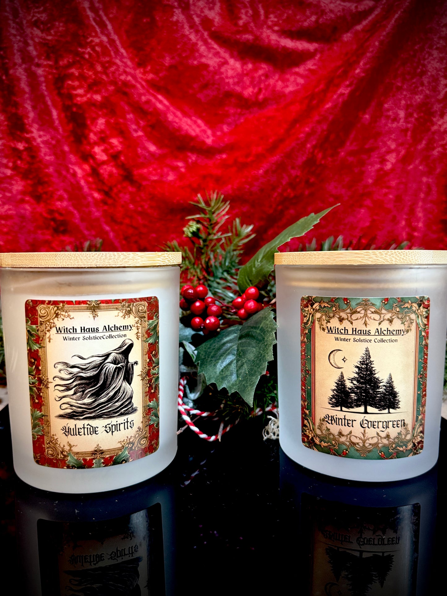Winter Evergreen Candle