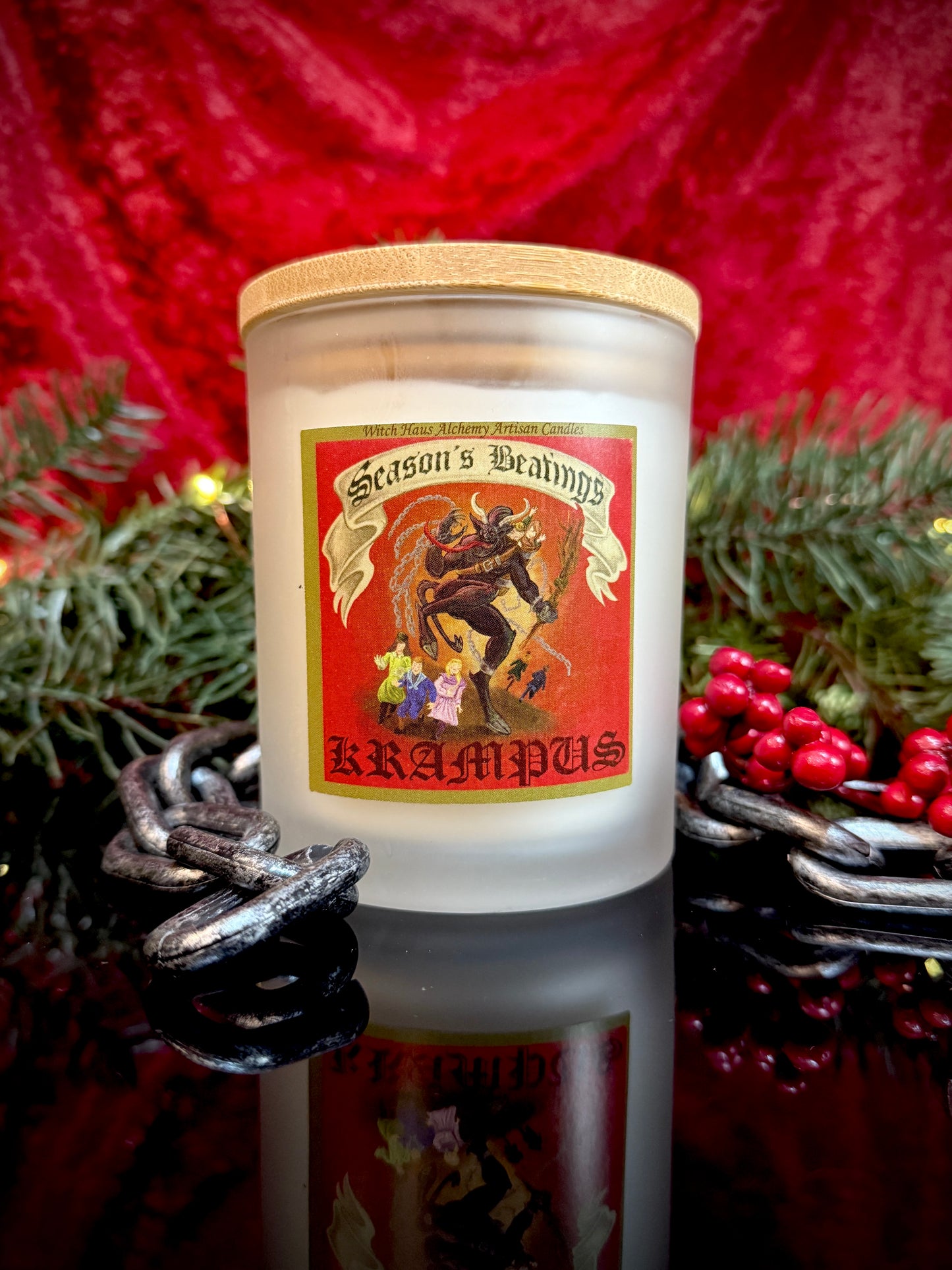 Krampus Candle