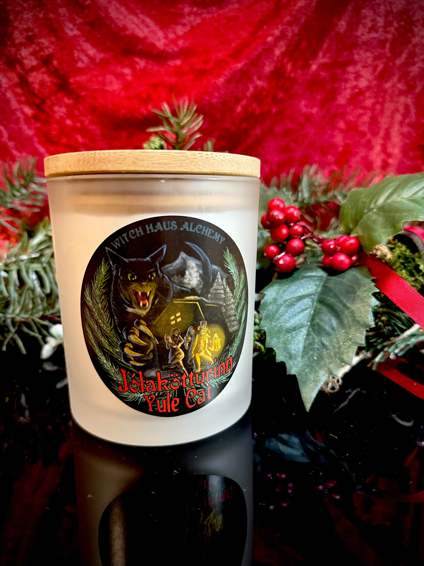 Yule Cat Candle