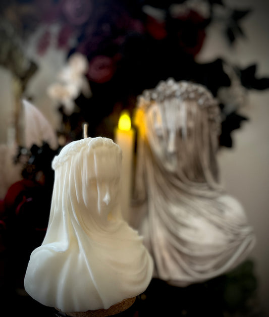 Veiled Lady Sculpture Candle