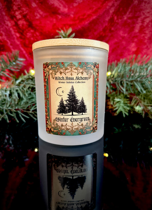 Winter Evergreen Candle