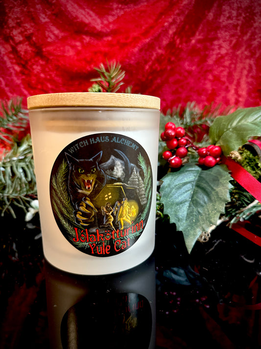 Yule Cat Candle