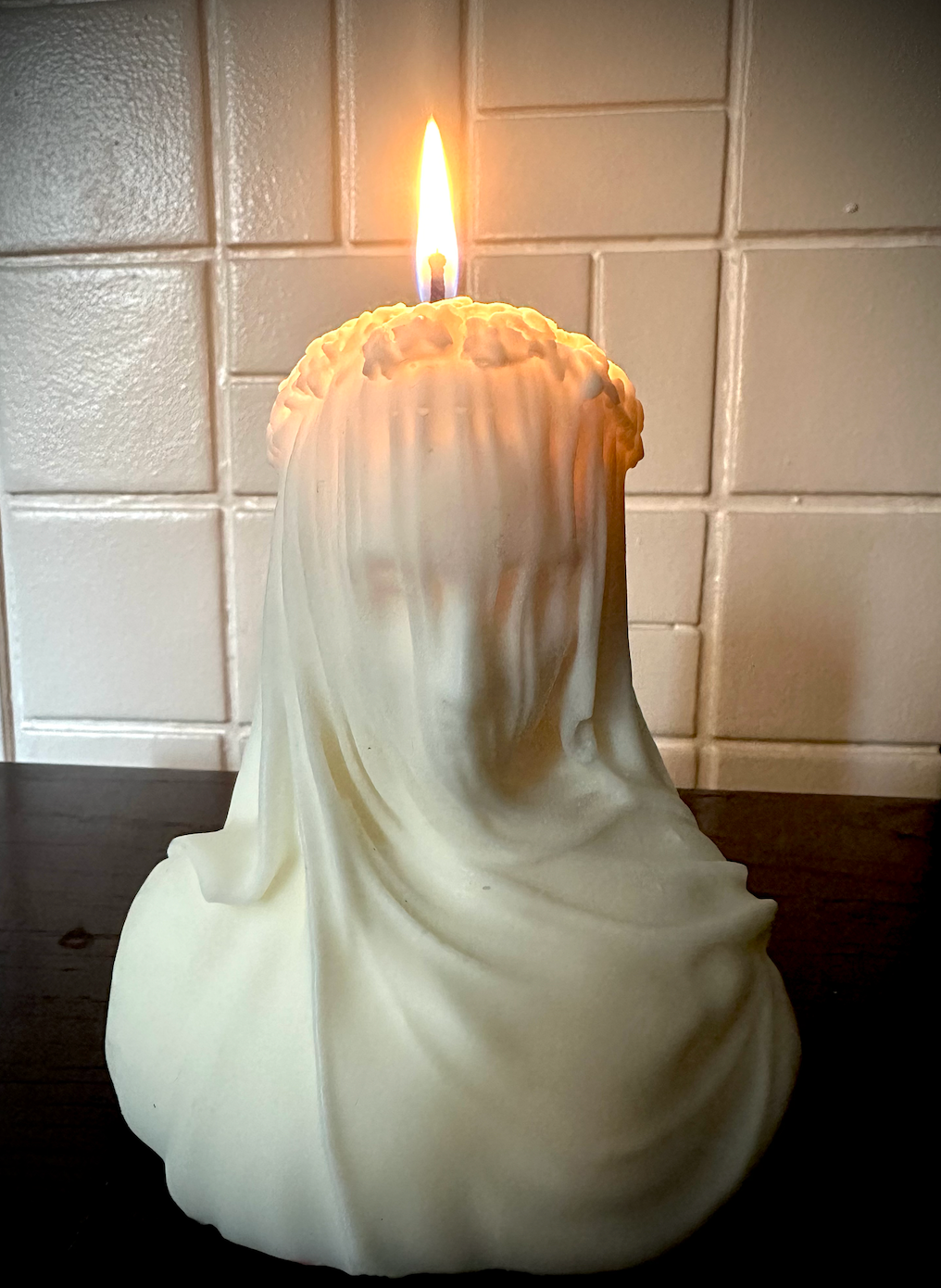 Veiled Lady Sculpture Candle
